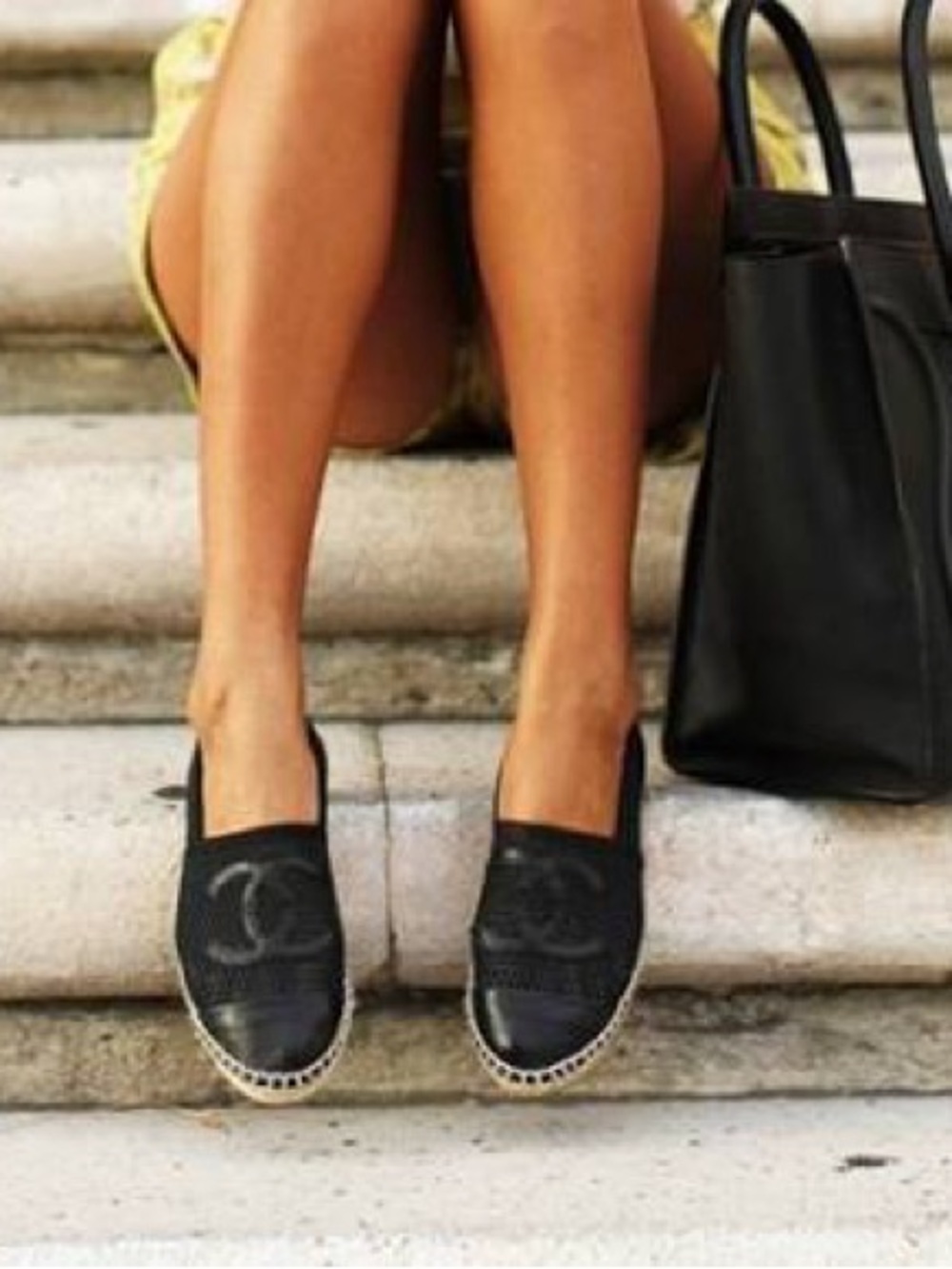 CHANEL Lambskin Espadrilles